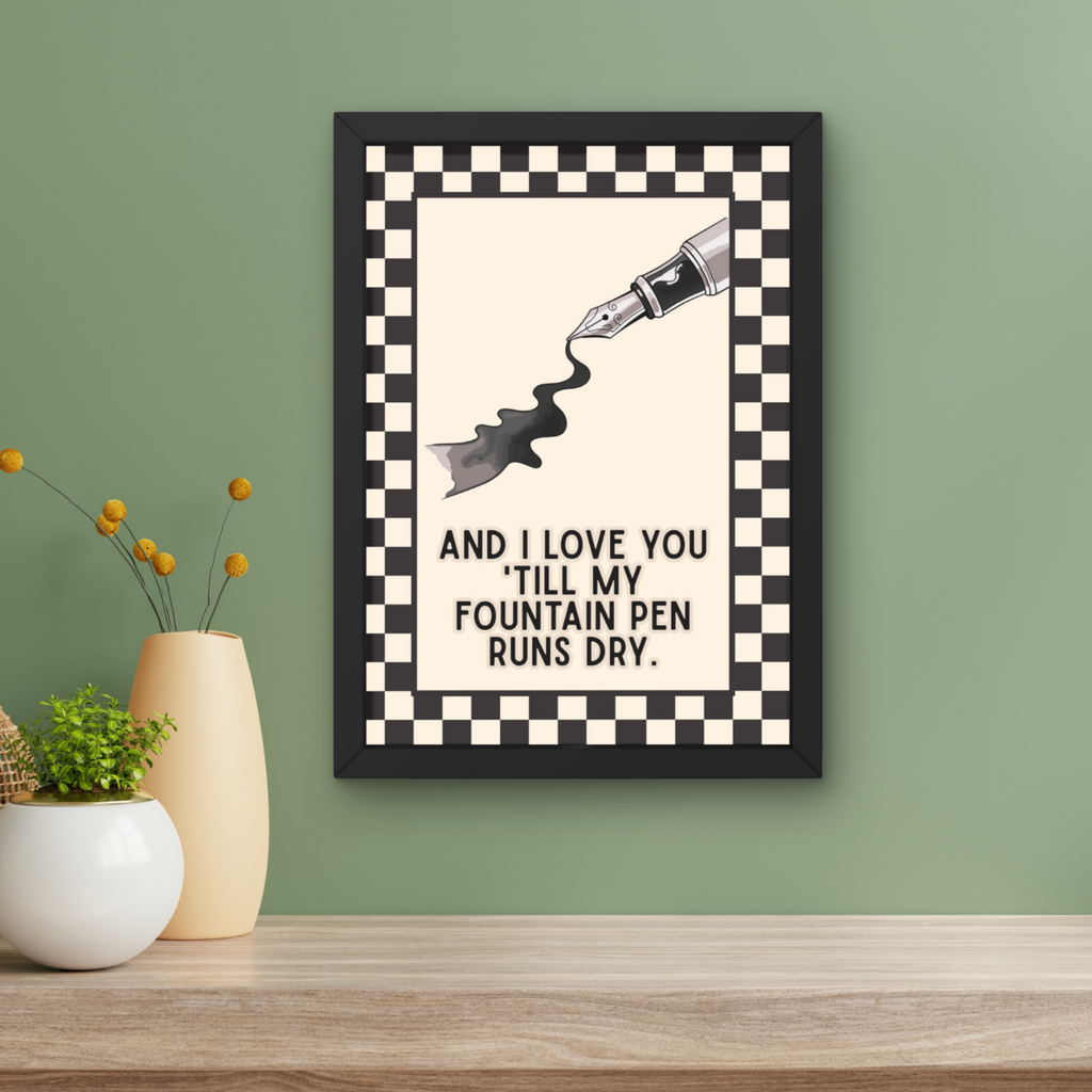Fountain pen | indie music print