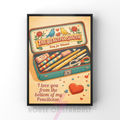 Retro pencil case  | indie inspired music print