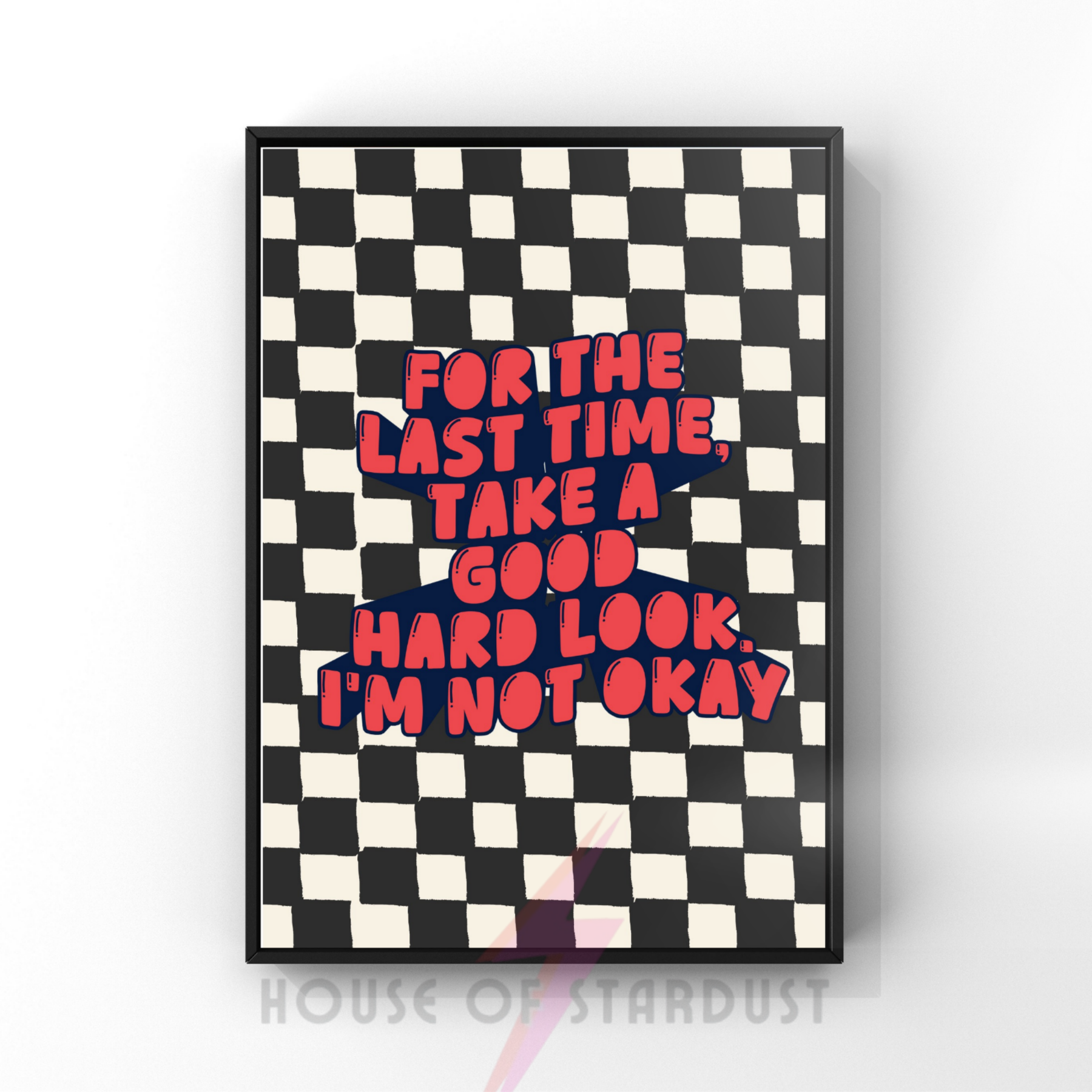 Not Okay | My chemical romance Inspired emo Music Print
