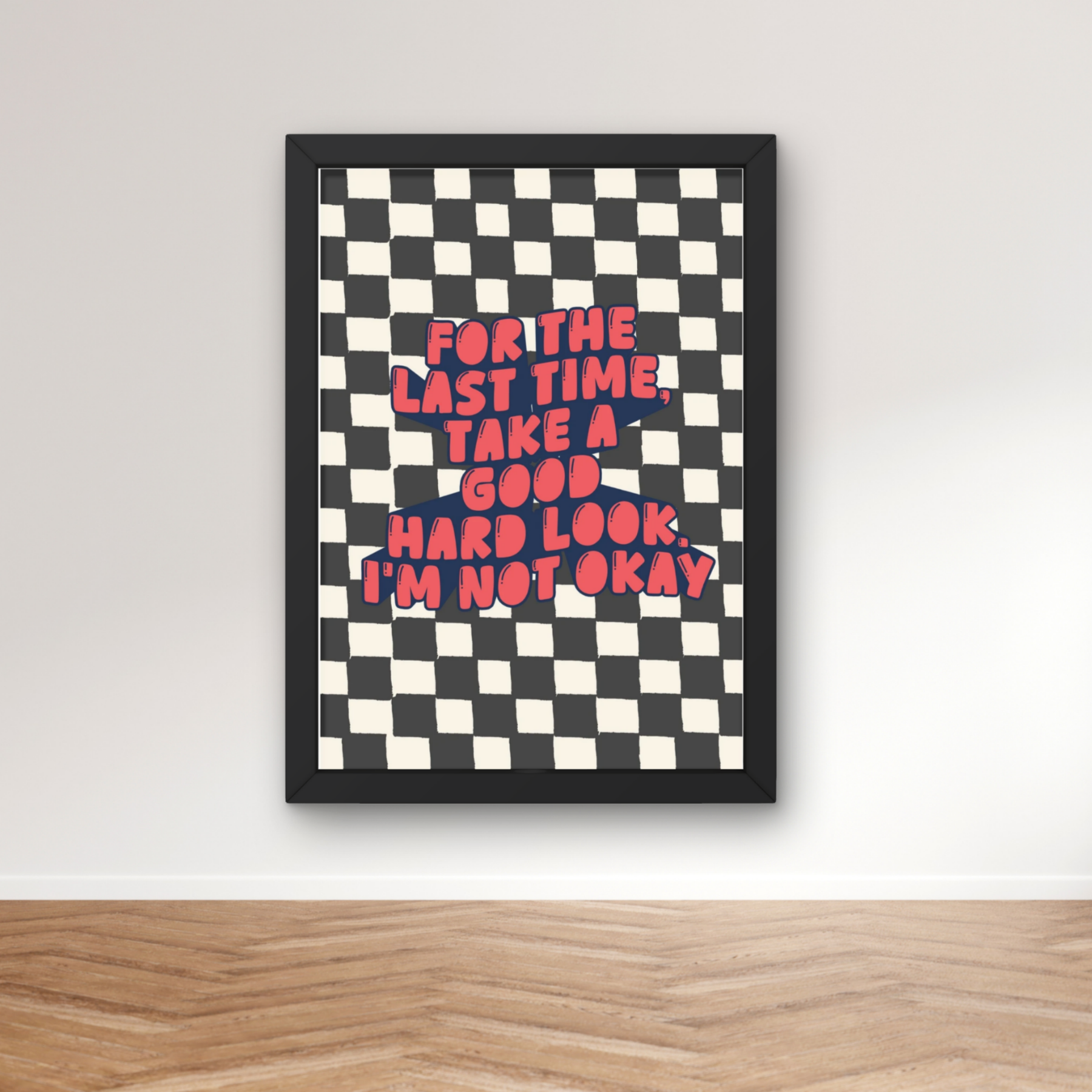 Not Okay | My chemical romance Inspired emo Music Print