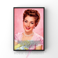 smiling through the dopamine crash| RETRO HOUSEWIFE HUMOUR PRINT