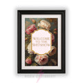 Funny Floral Wall Art Print | Welcome To The Shitshow Quote Poster | Vintage Botanical Decor | Home Office Wall Art A4 A3 A5 A1 A2