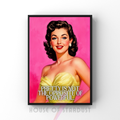 pretty is not the opposite of powerful | RETRO HOUSEWIFE feminist HUMOUR PRINT