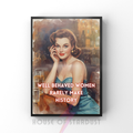 Well behaved women | Retro feminist Housewife Humour Print