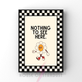 nothing to see here | checkerboard pastels collection print