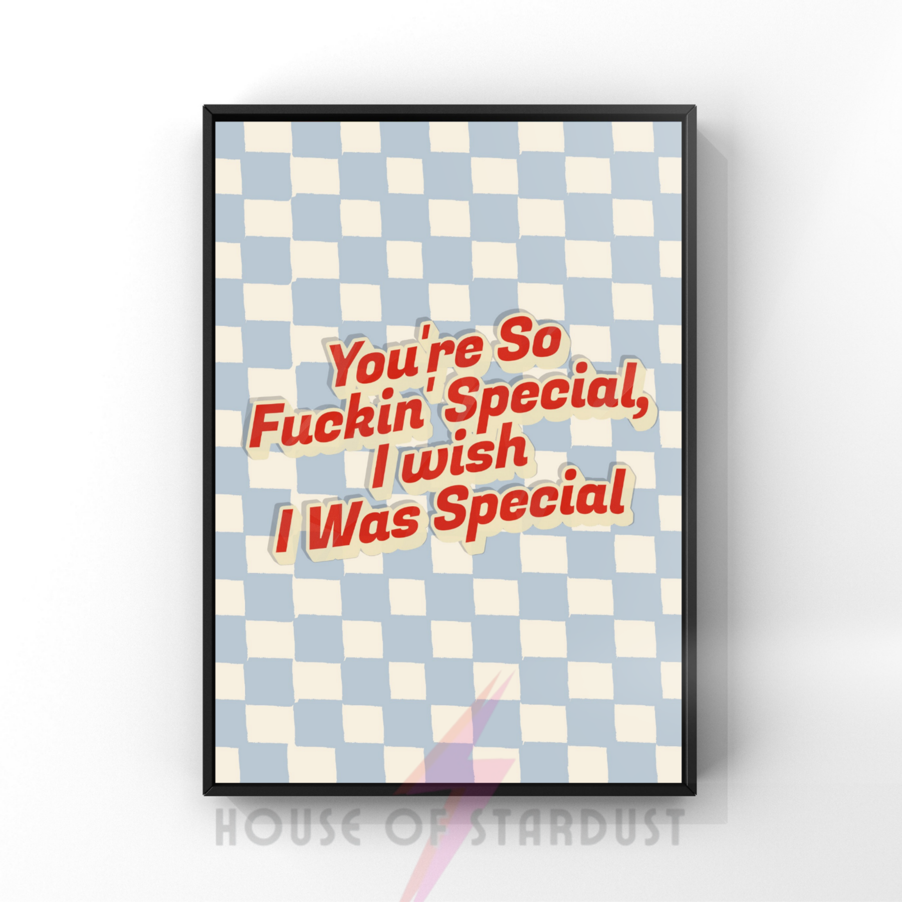 Creep  | Radiohead Inspired checkerboard Music Print