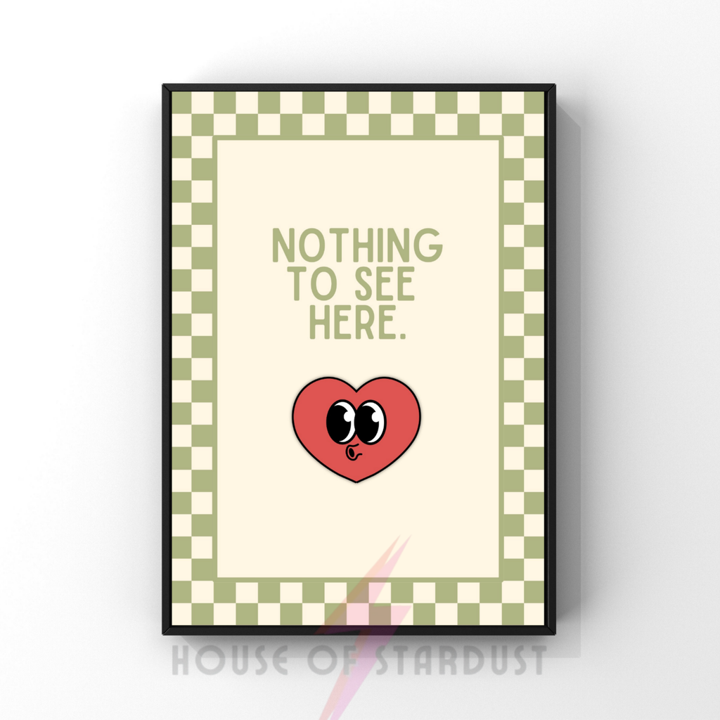 nothing to see here | checkerboard pastels collection print