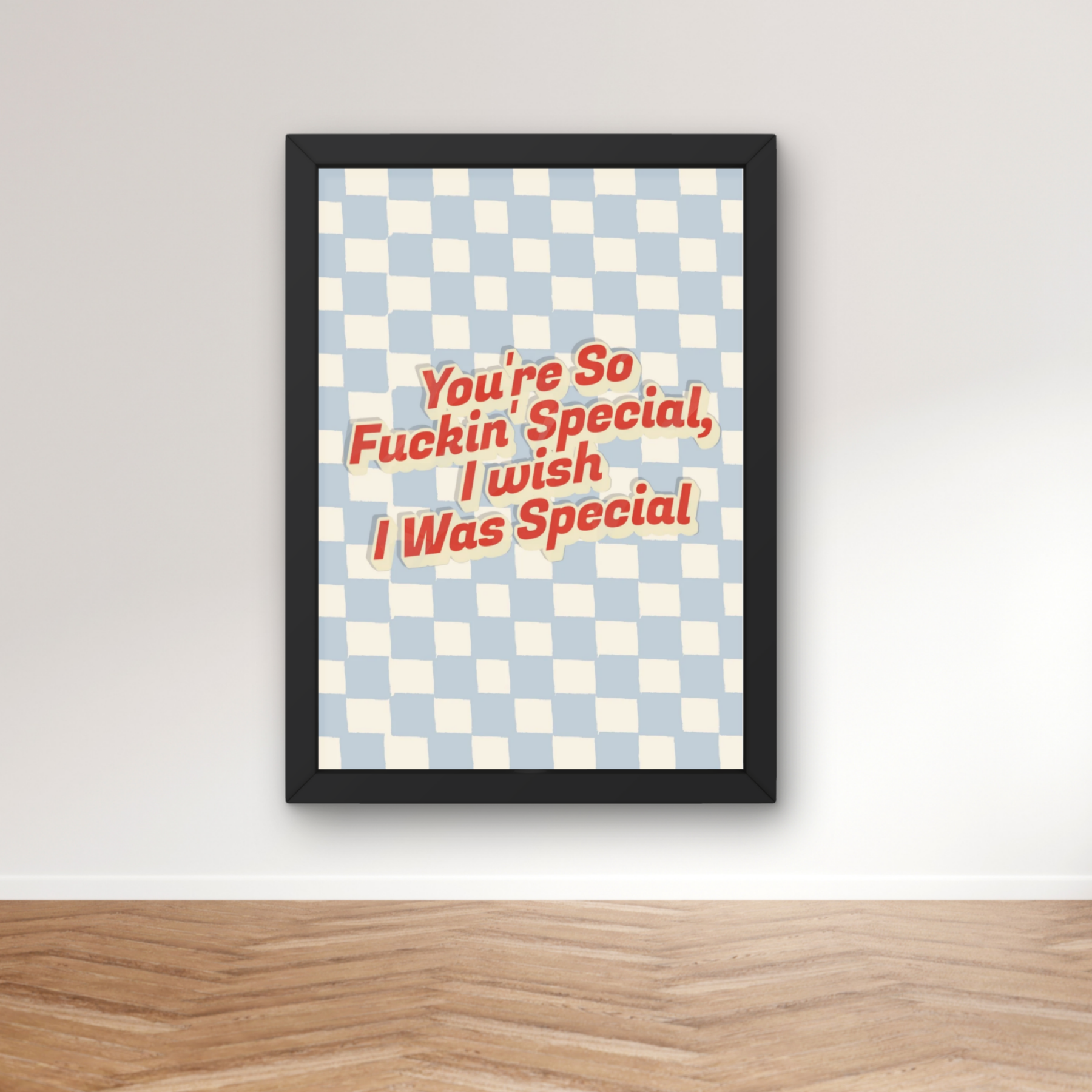 Creep  | Radiohead Inspired checkerboard Music Print