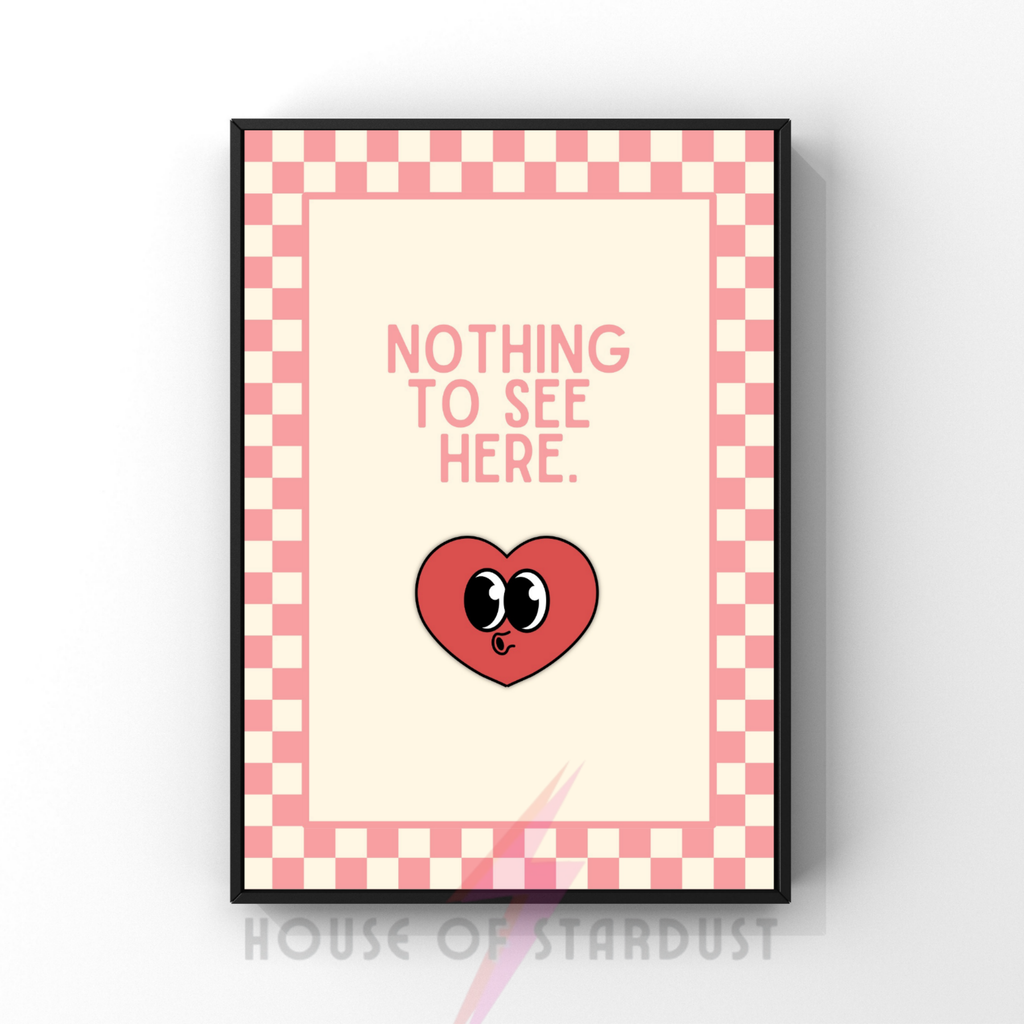 nothing to see here | checkerboard pastels collection print