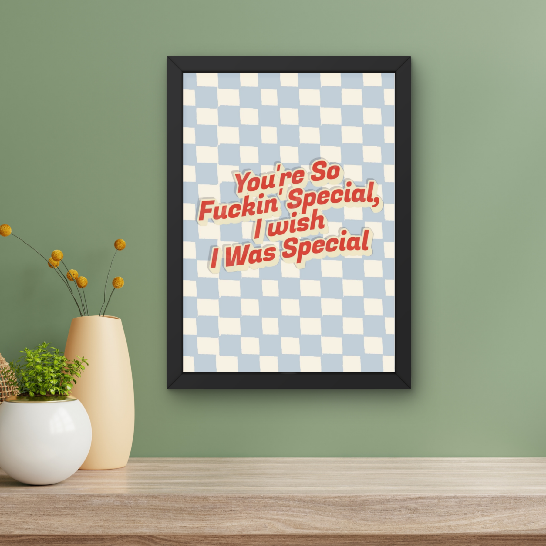 Creep  | Radiohead Inspired checkerboard Music Print