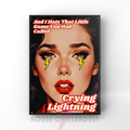 crying lightning | indie retro comic book housewife music Print