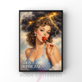 She's a hurricane | RETRO HOUSEWIFE feminist PRINT