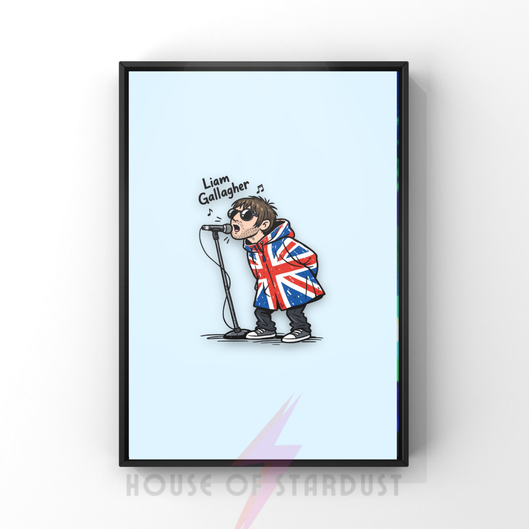 Liam doodle | oasis inspired indie print