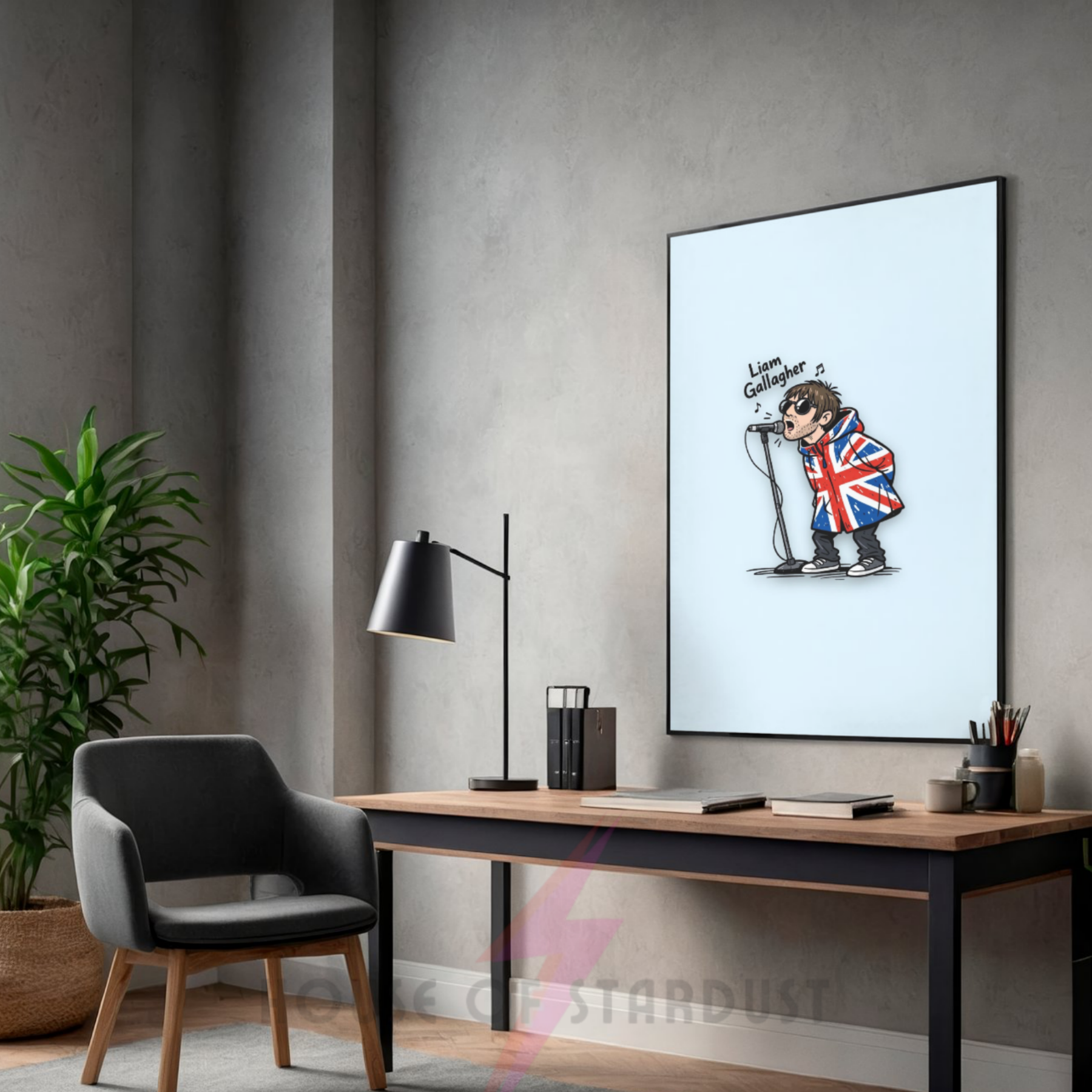 Liam doodle | oasis inspired indie print