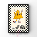 Nacho man | Kitsch Kitchen checkerboard retro collection print