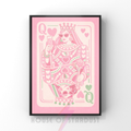 ' rose and mint | queen of hearts pop art print