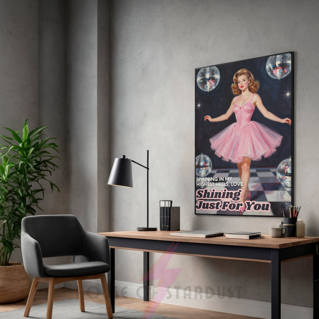 mirrorball |  disco housewife music Print