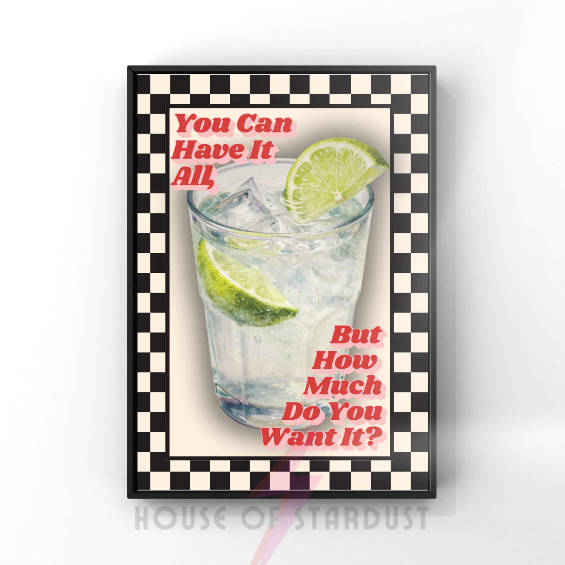 Gin & Tonic | oasis inspired music Print