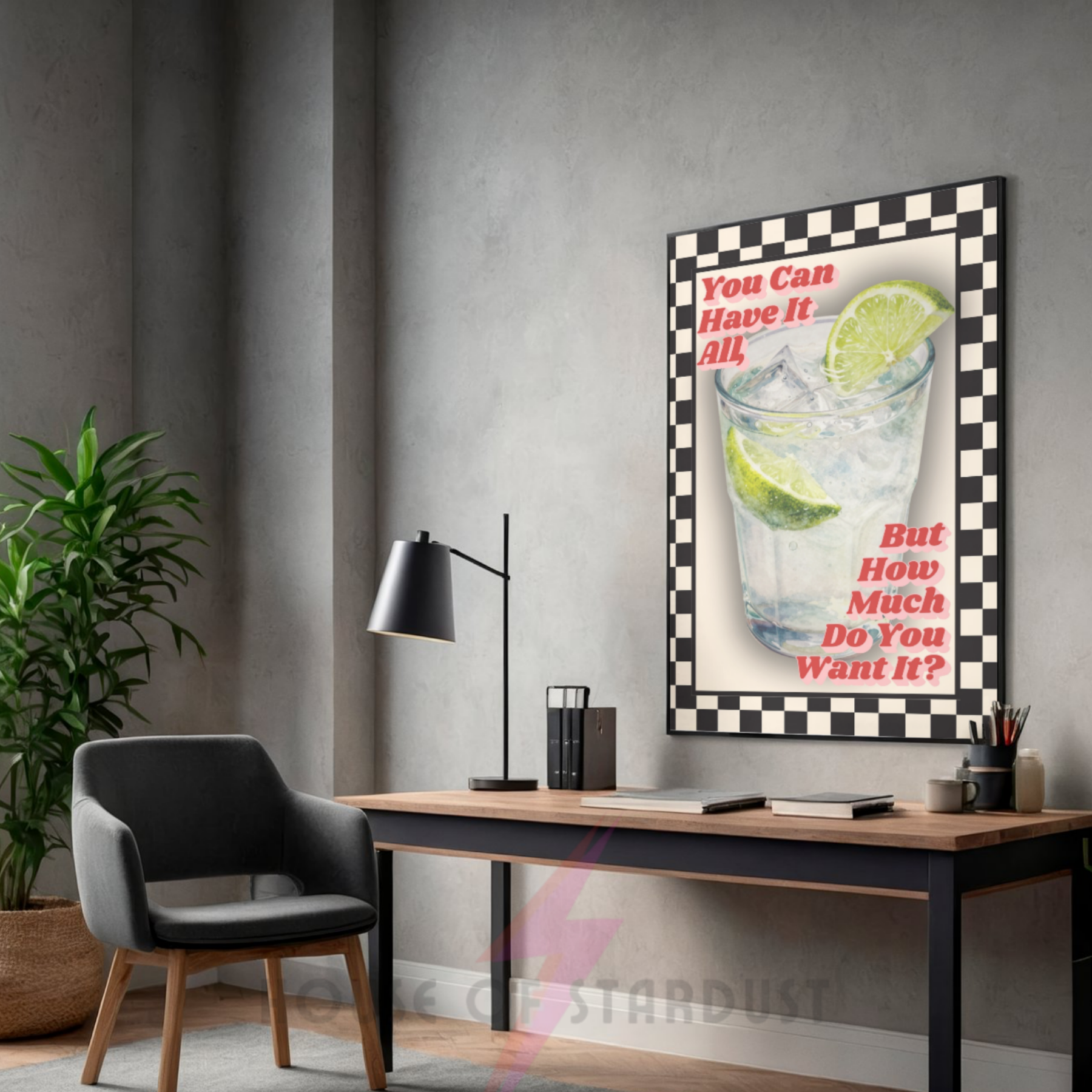 Gin & Tonic | oasis inspired music Print