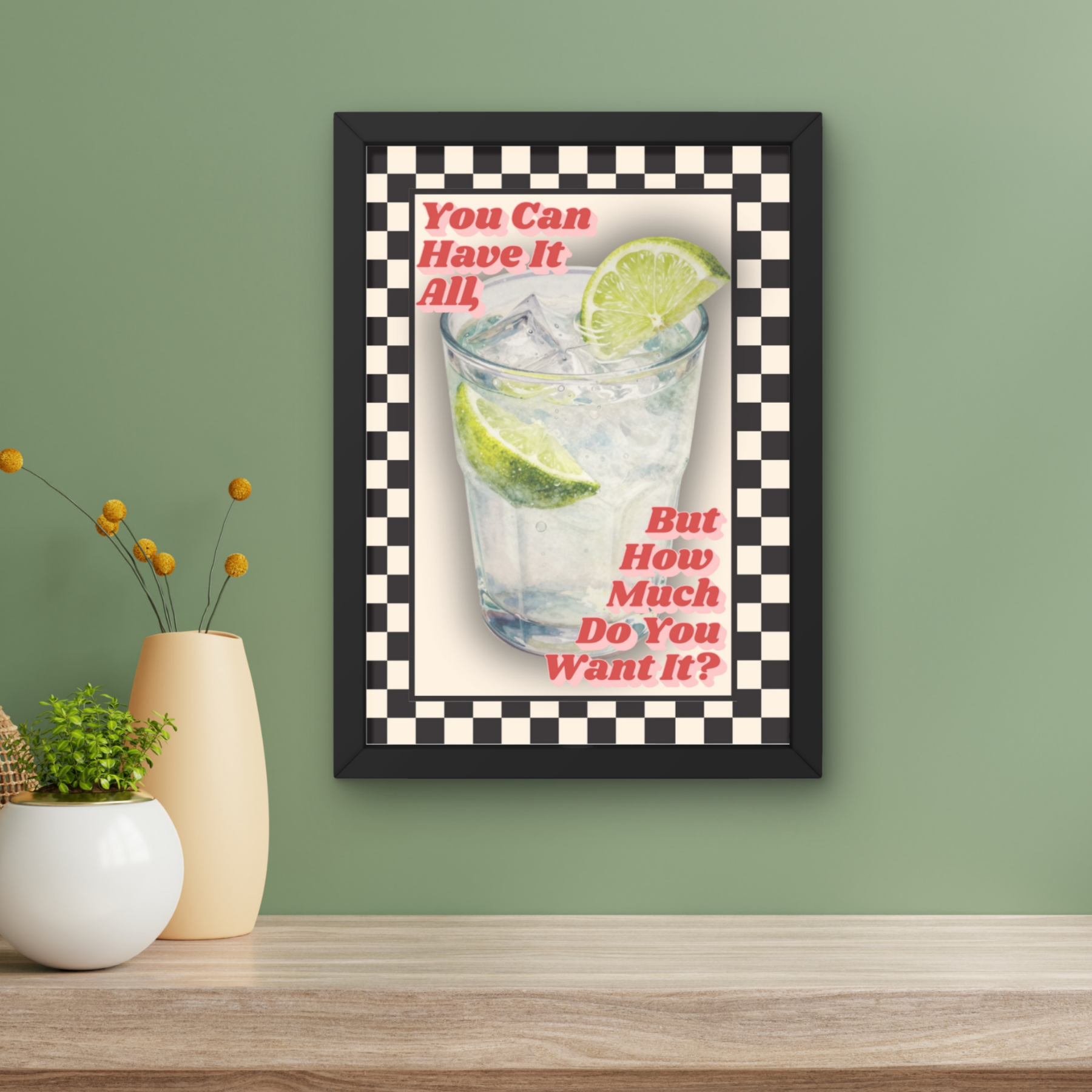 Gin & Tonic | oasis inspired music Print