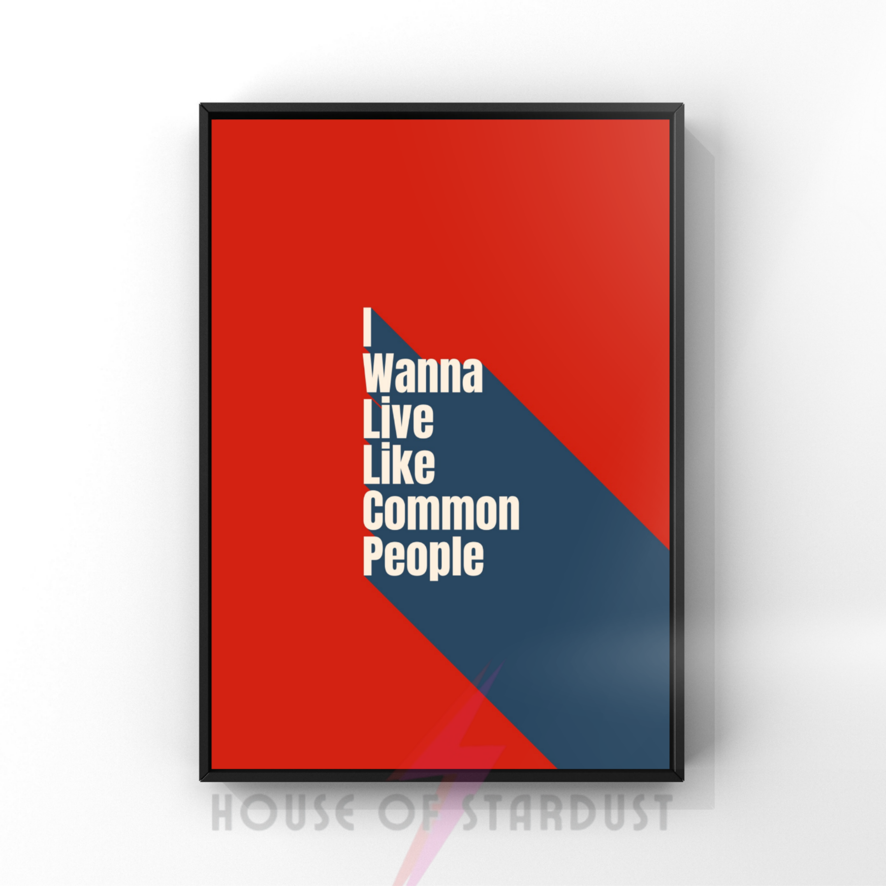 I Wanna Live  -  Colour Block Music Print