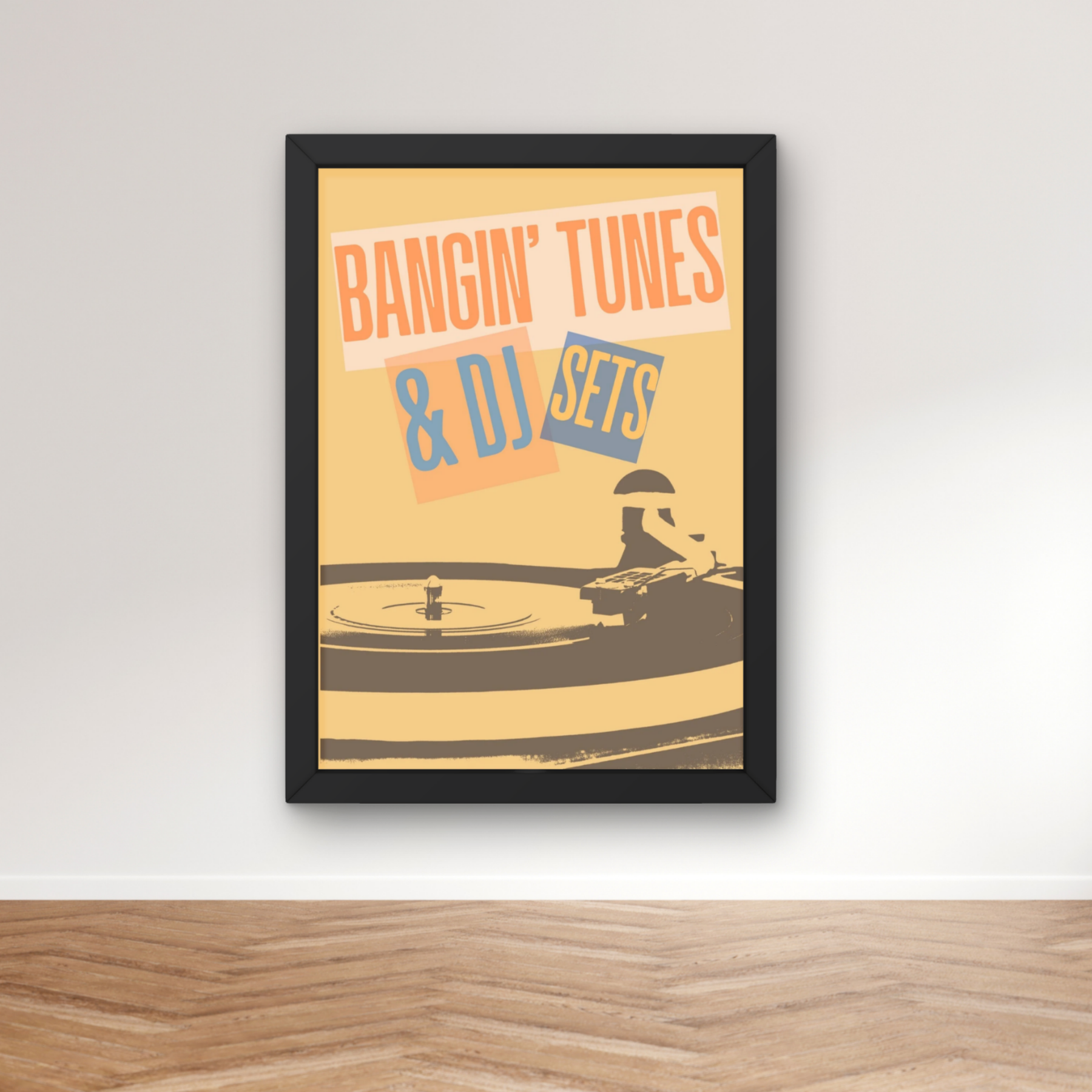 bangin' tunes and DJ sets | funky vinyl record music print