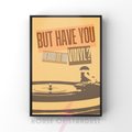 but have you heard it on vinyl? | funky vinyl record music print