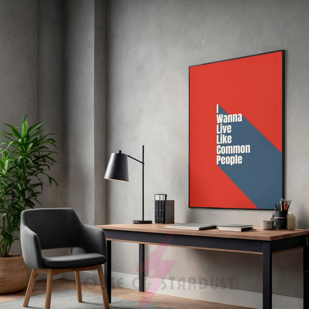 I Wanna Live  -  Colour Block Music Print