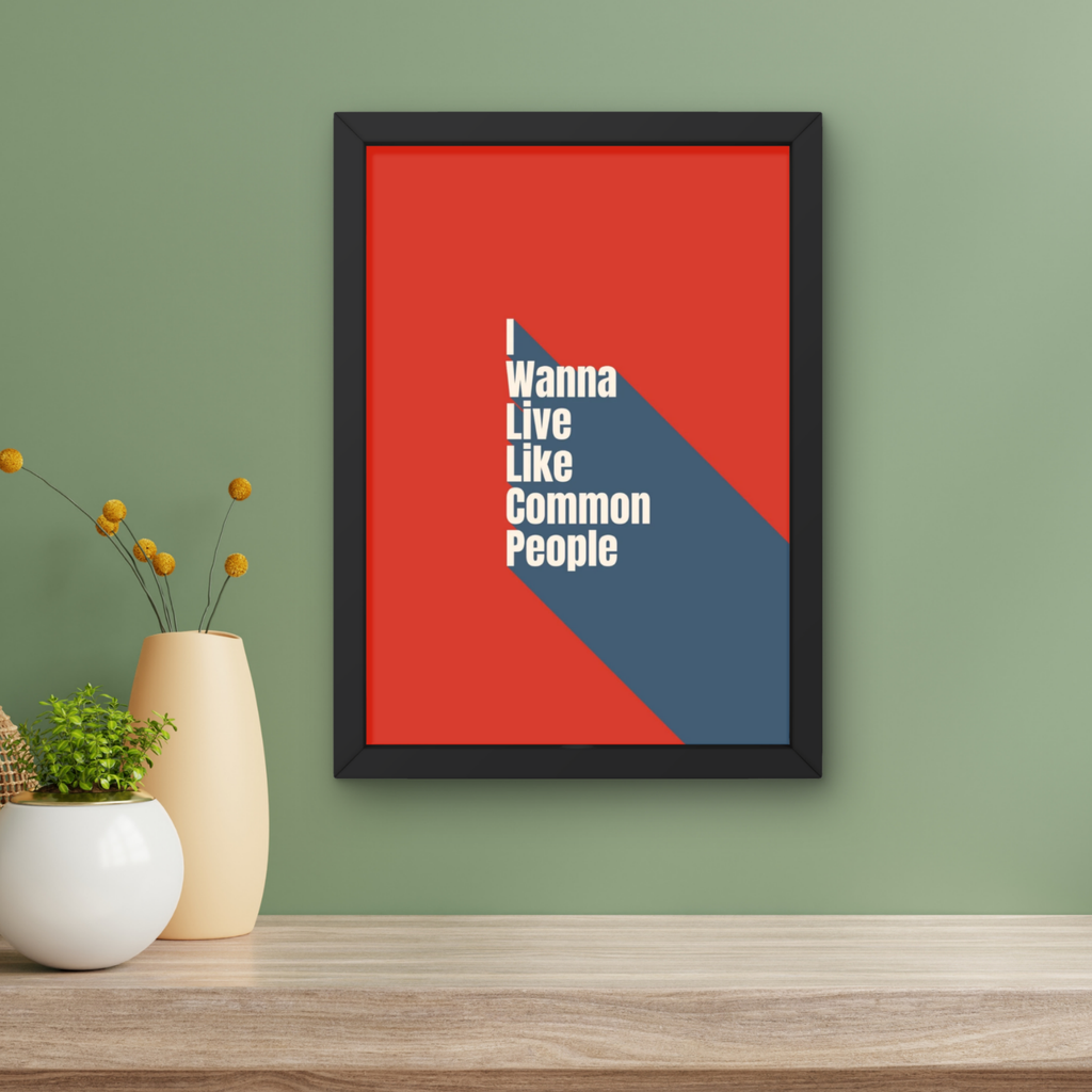 I Wanna Live  -  Colour Block Music Print