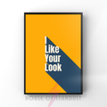 I like your look | colour block Music Print