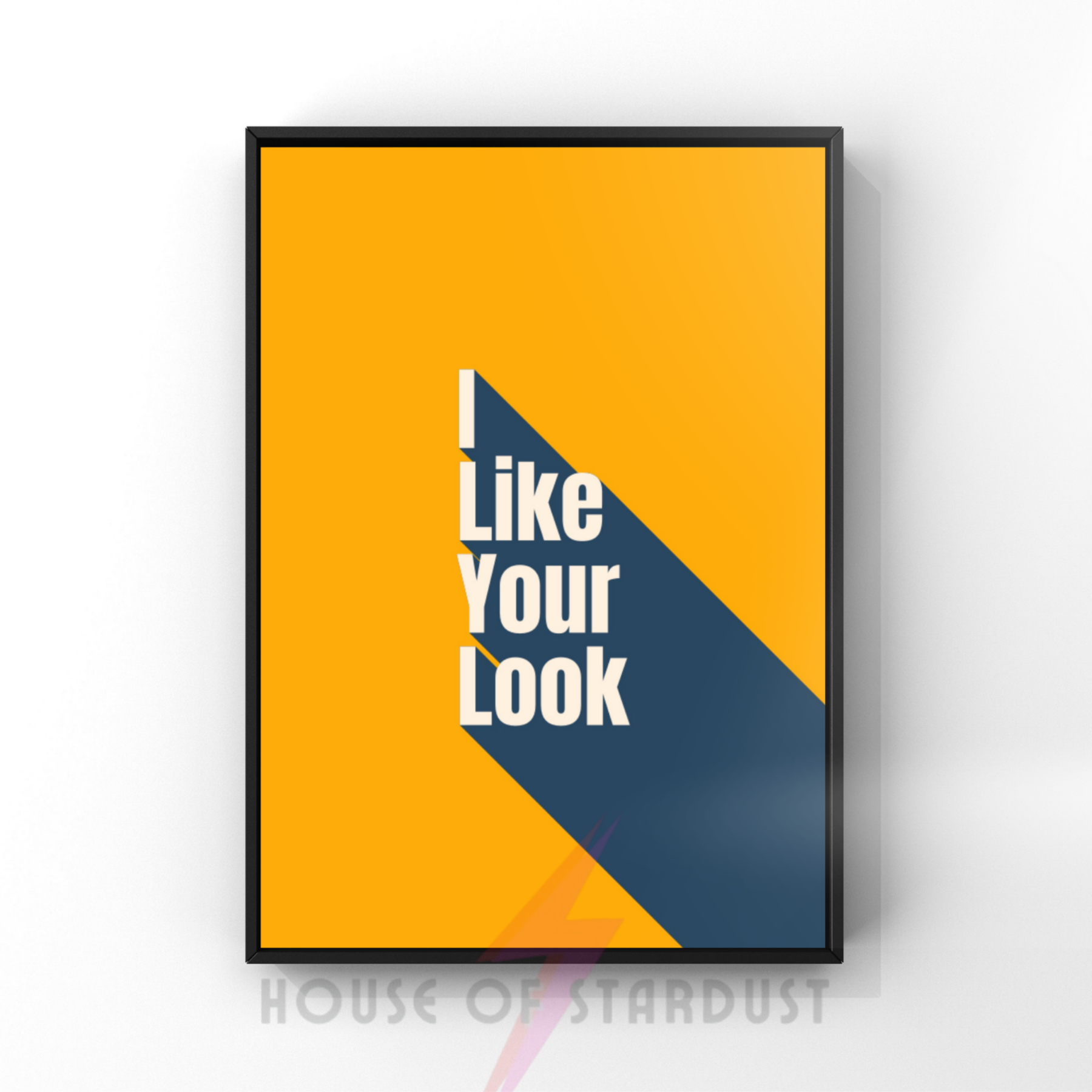 I like your look | colour block Music Print