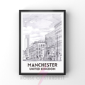 city sketch | Manchester art print