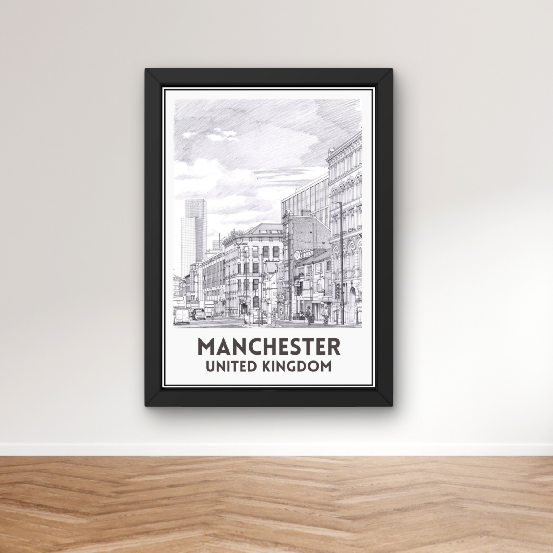 city sketch | Manchester art print