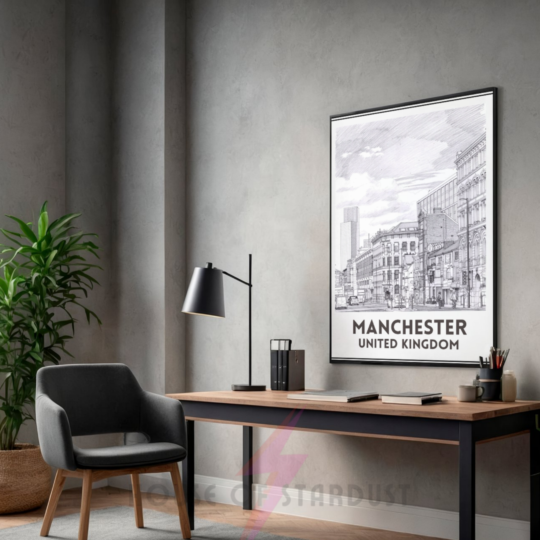 city sketch | Manchester art print