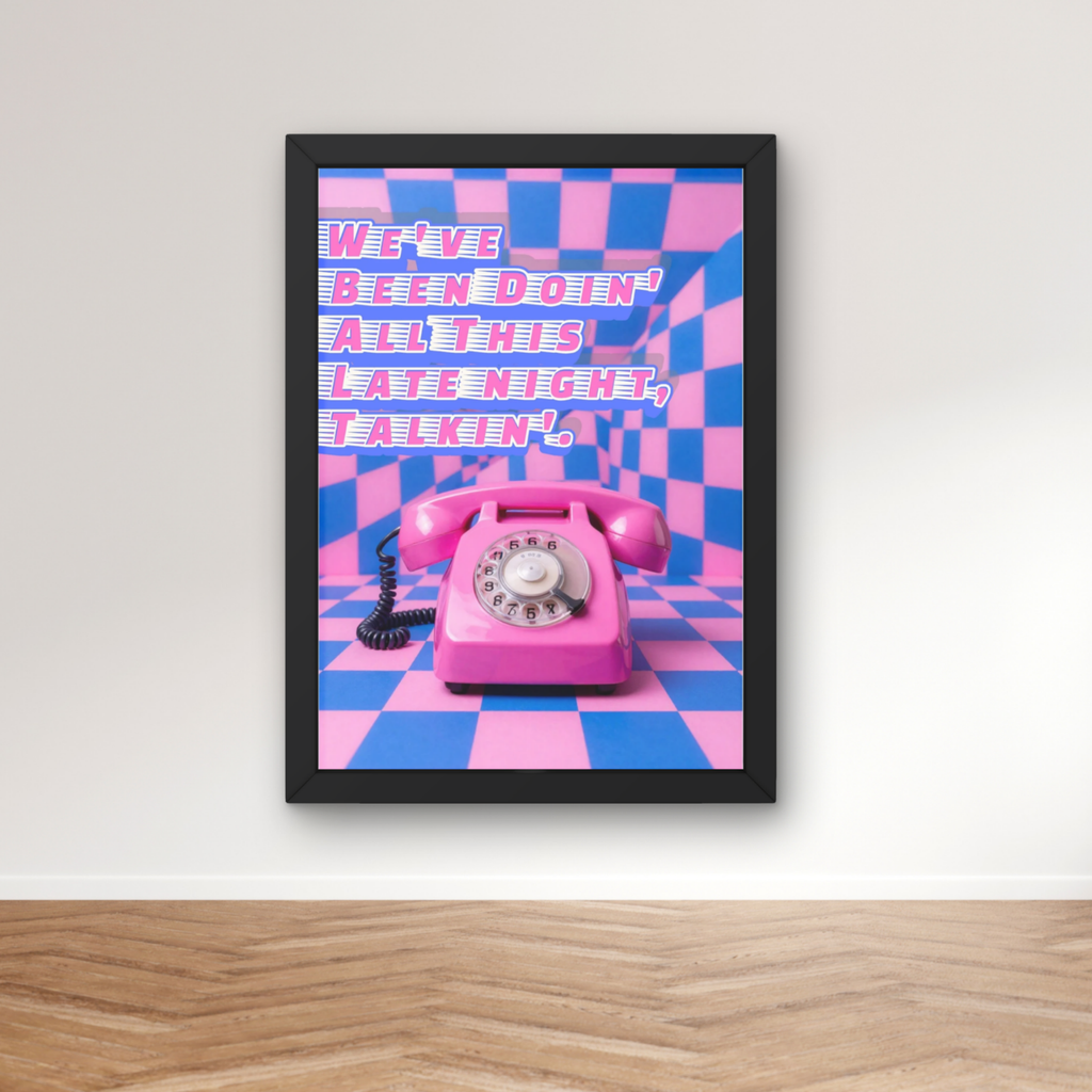 late night talkin' | trippy music Print