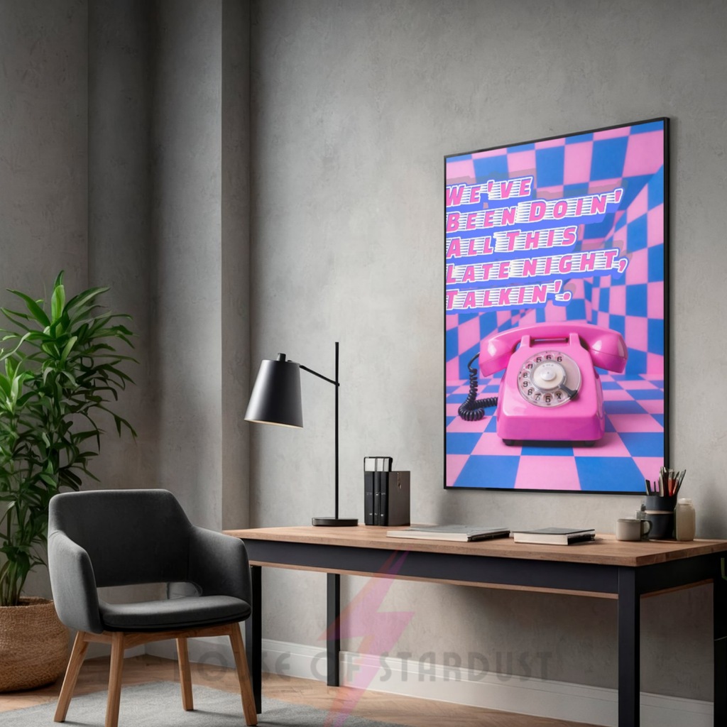 late night talkin' | trippy music Print