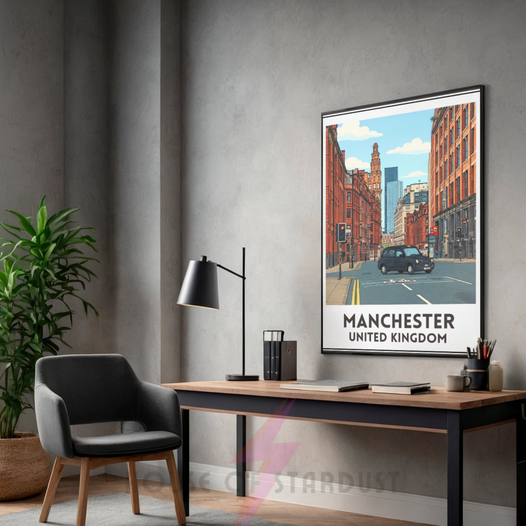 city comic | Manchester art print