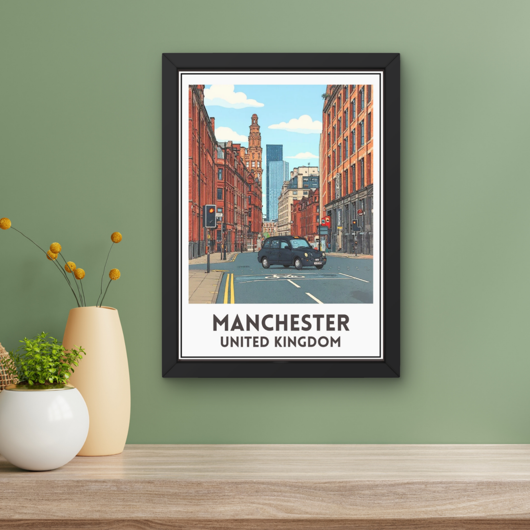 city comic | Manchester art print