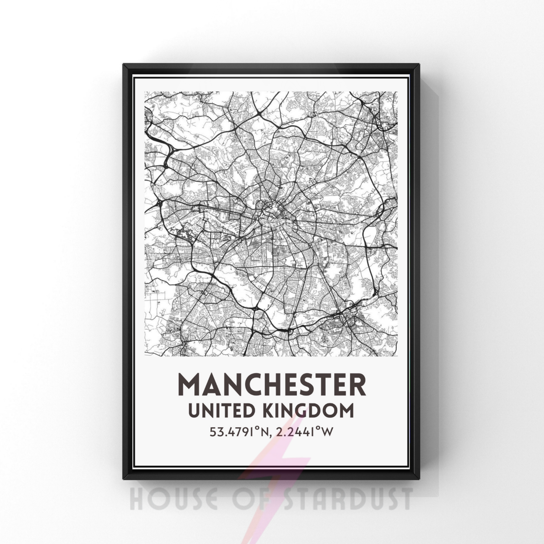 city map | Manchester art print