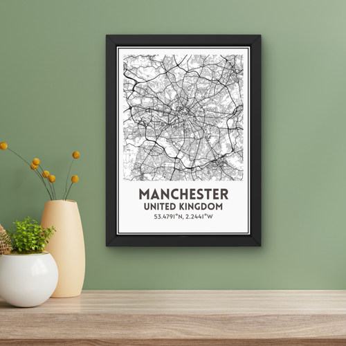 city map | Manchester art print
