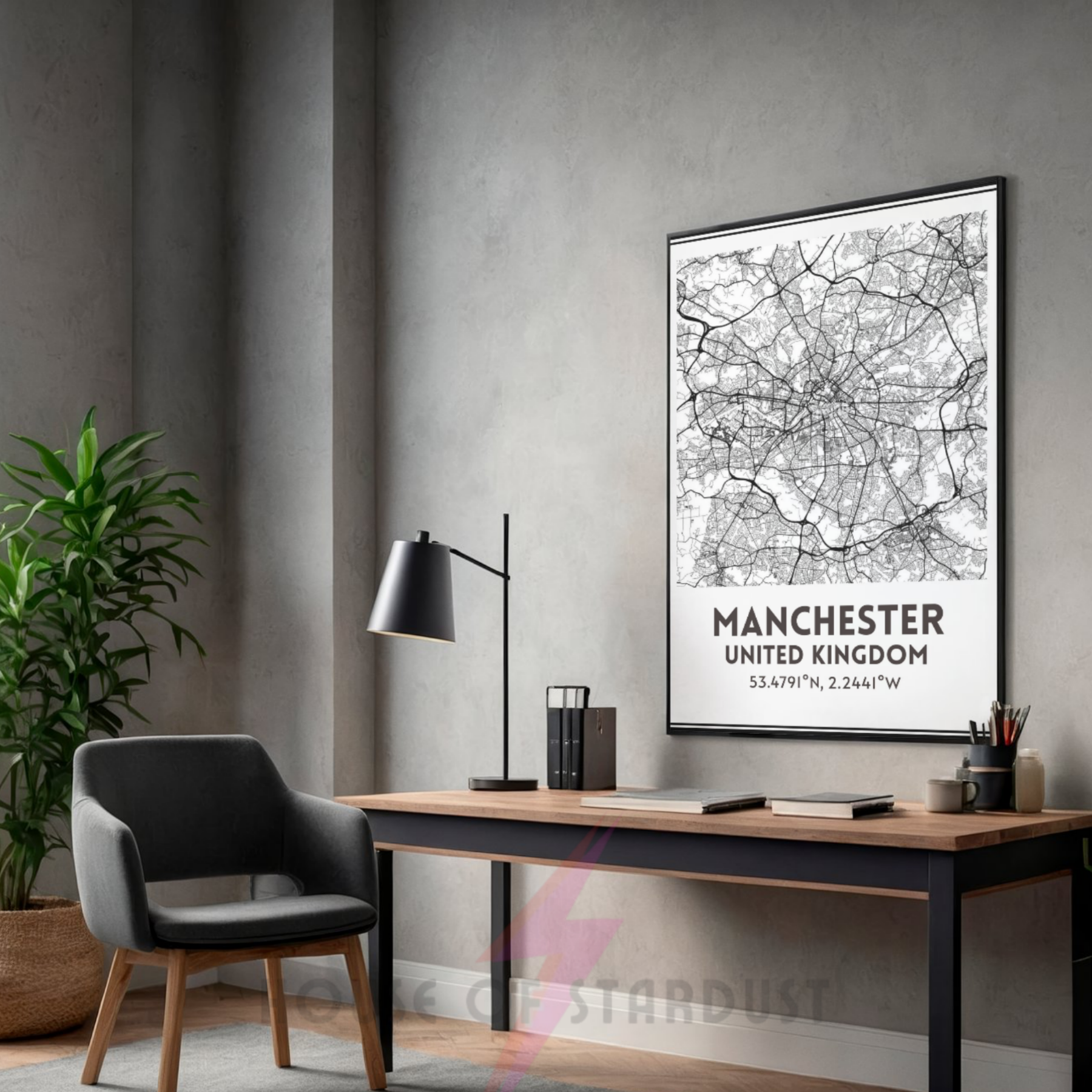 city map | Manchester art print