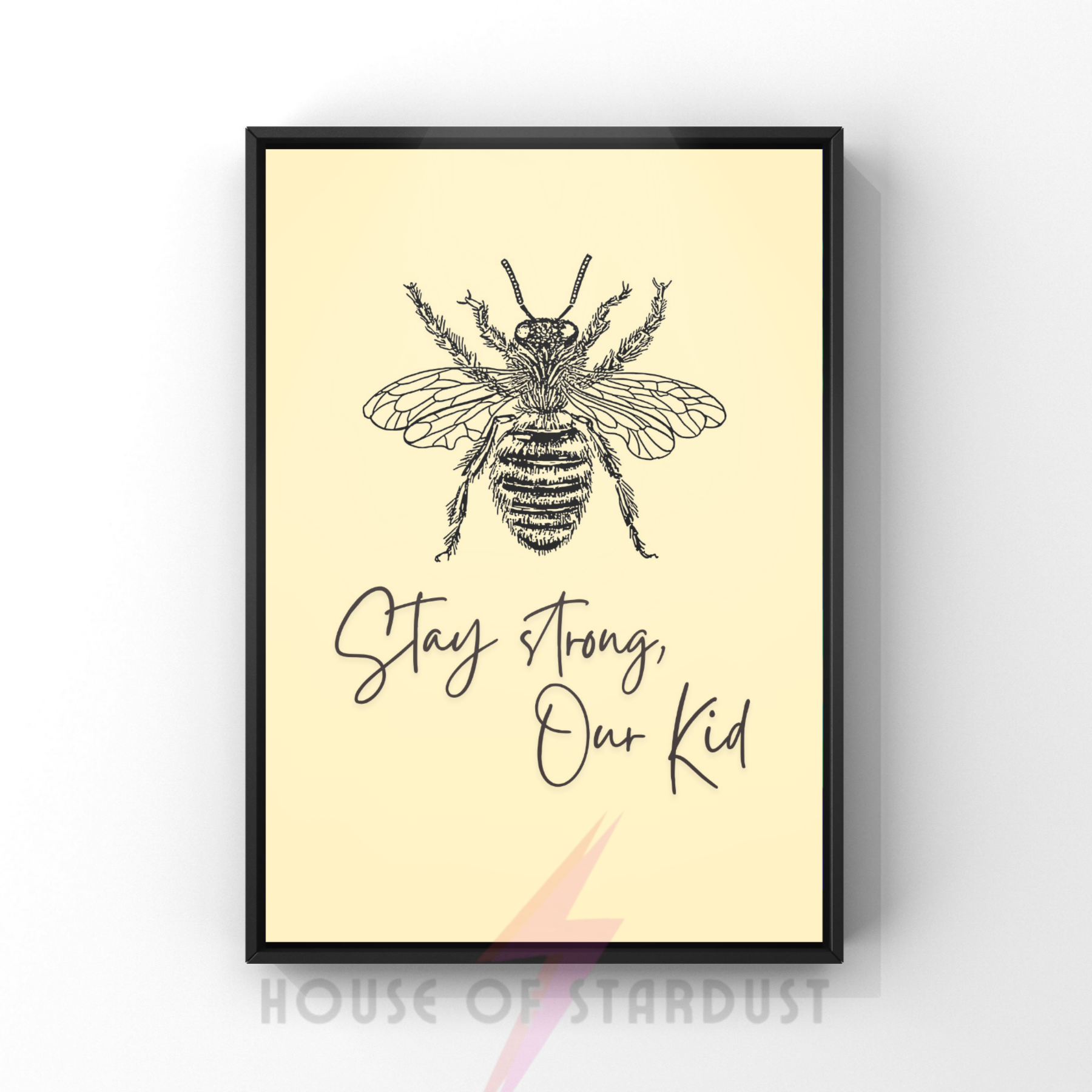 stay strong, our kid | Manchester bee art print