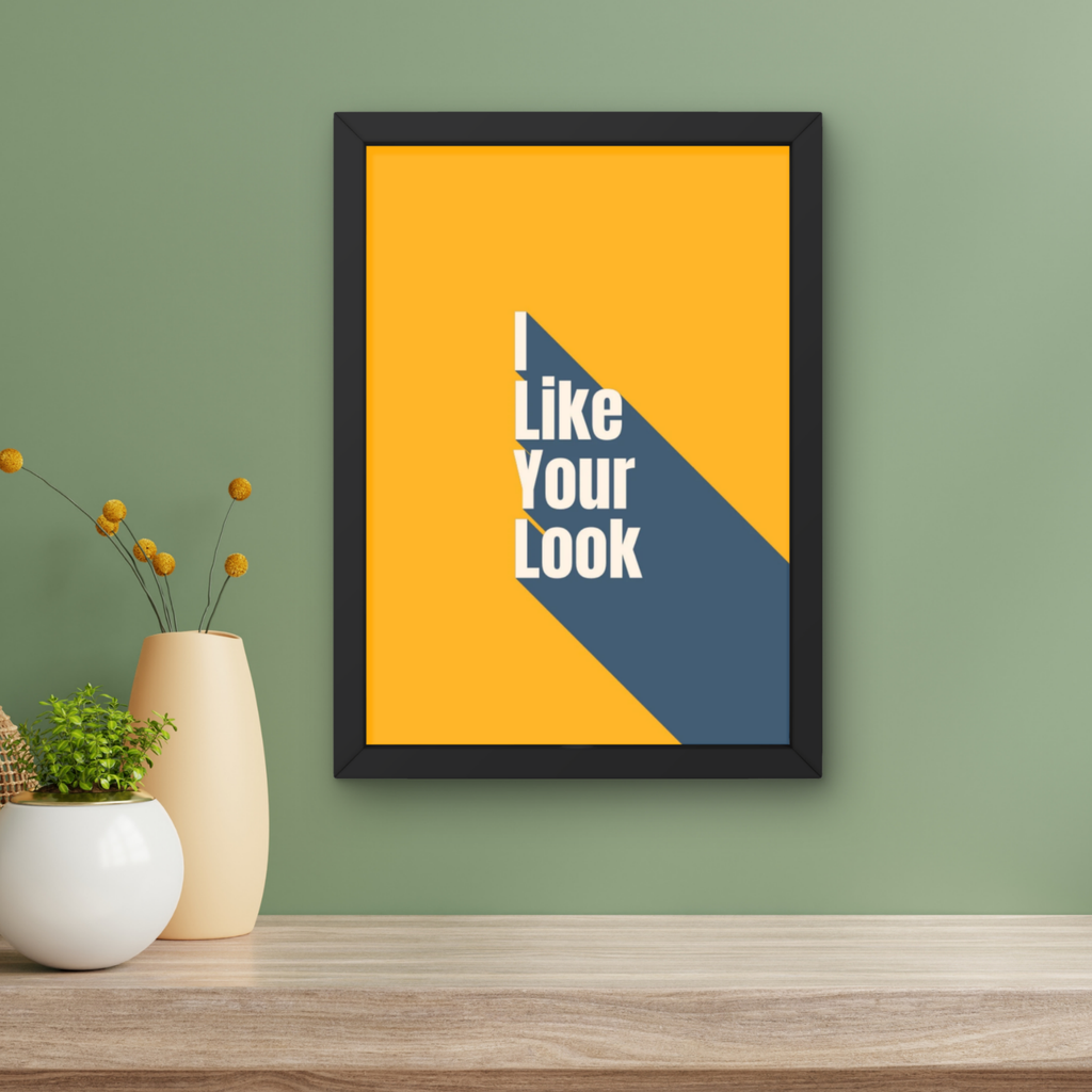 I like your look | colour block Music Print