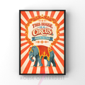 House is a circus | indie music art print
