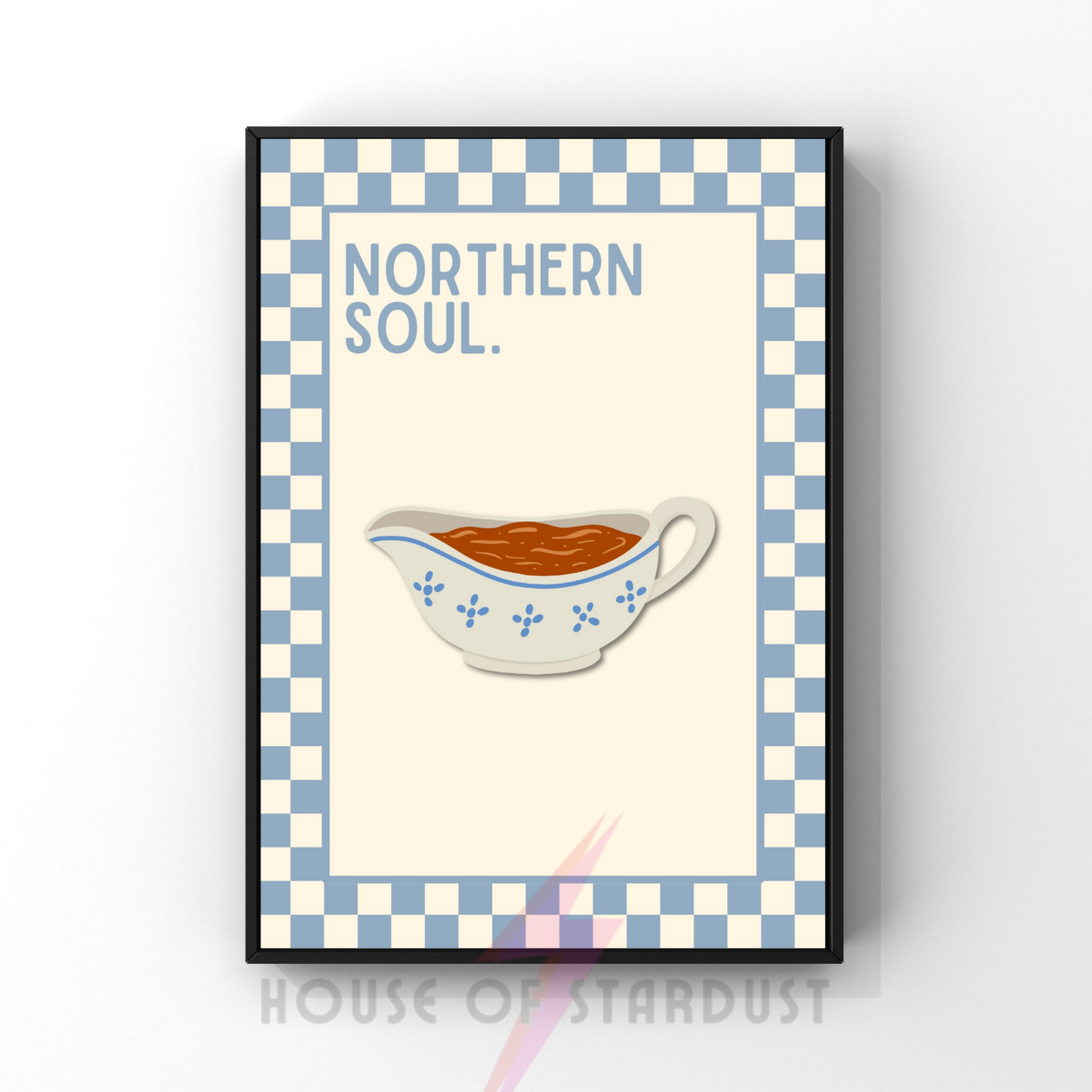 Northern Soul | Kitsch Kitchen checkerboard pastels collection print