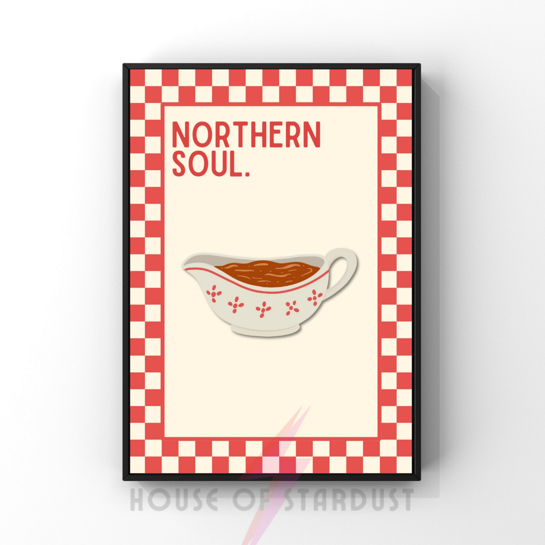Northern Soul | Kitsch Kitchen checkerboard pastels collection print