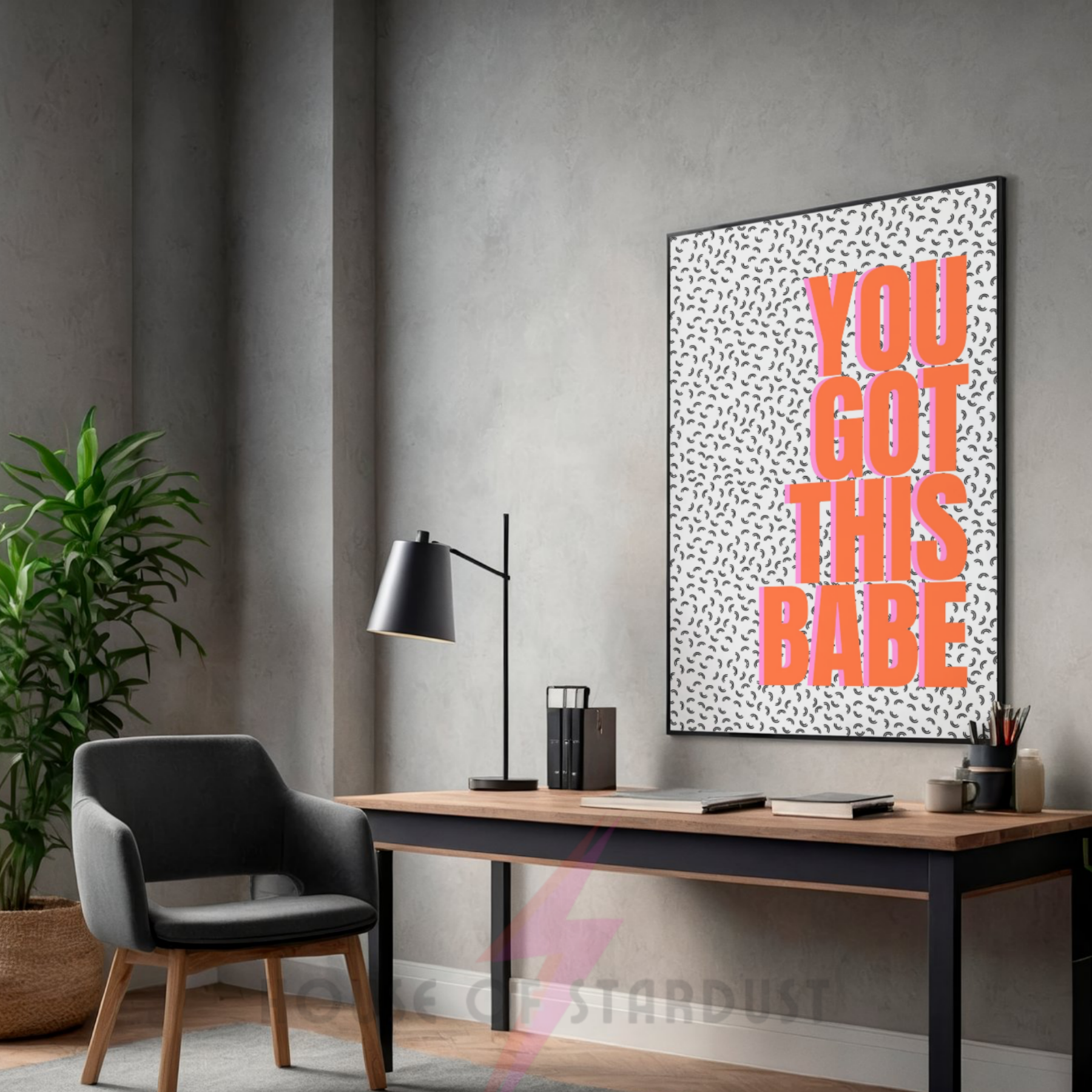you got this babe | strong feminist girl power art print