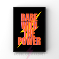 babe with the power | bowie inspired feminist girl power art print
