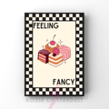 feelin' fancy | Kitsch Kitchen checkerboard retro collection print