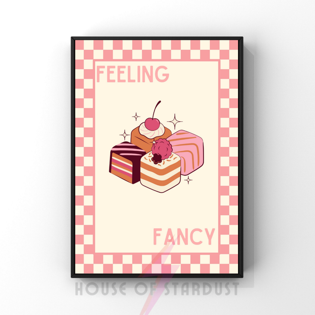 feelin' fancy | Kitsch Kitchen checkerboard pastels collection print
